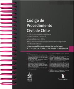 Código de Procedimiento Civil de Chile 3ª Edición con apéndice legislativo. Índices temático y analítico. Anillado - 2024