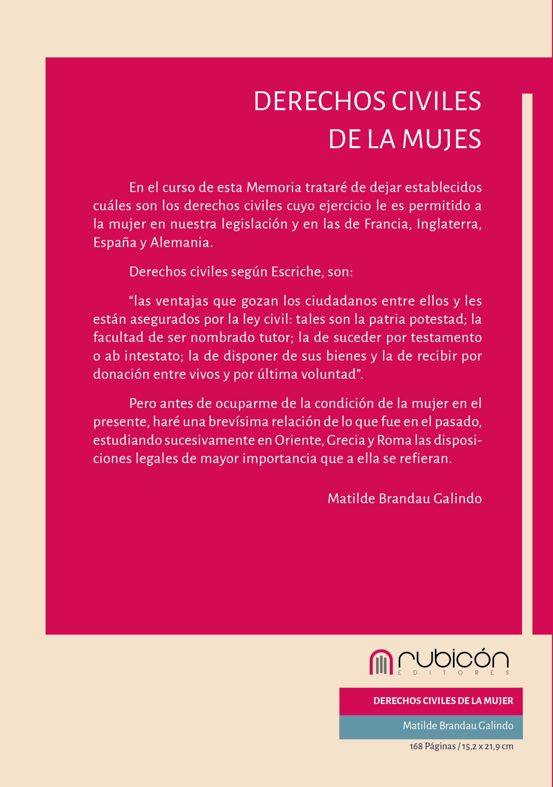 Tapa_los derechos civiles de la mujer 154x219_final imprenta2